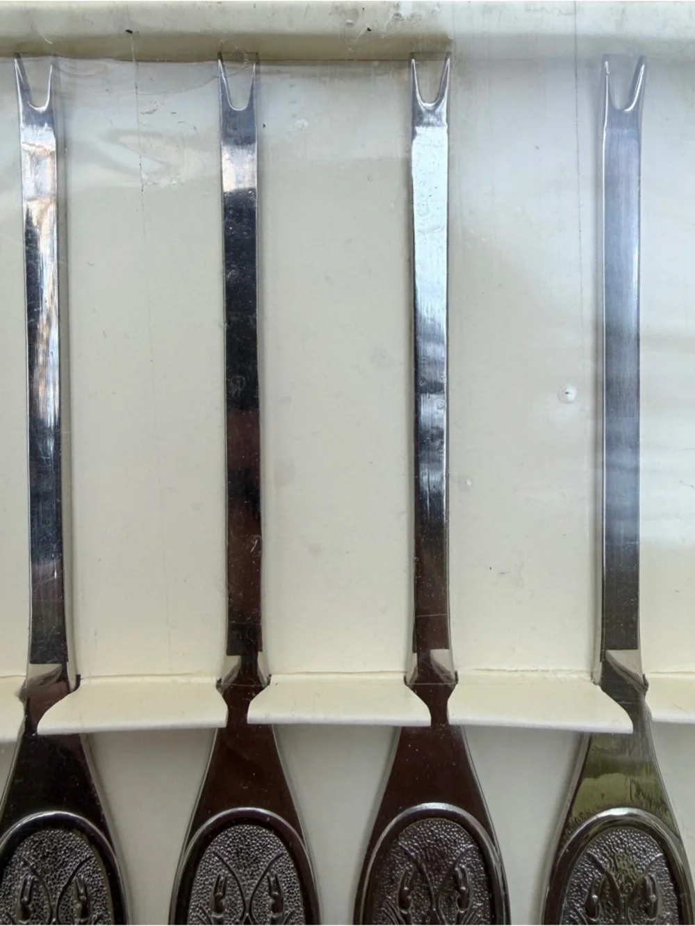 Pottery Barn Lobster Picks‎ Set Of 4 Silver Tone New In Box